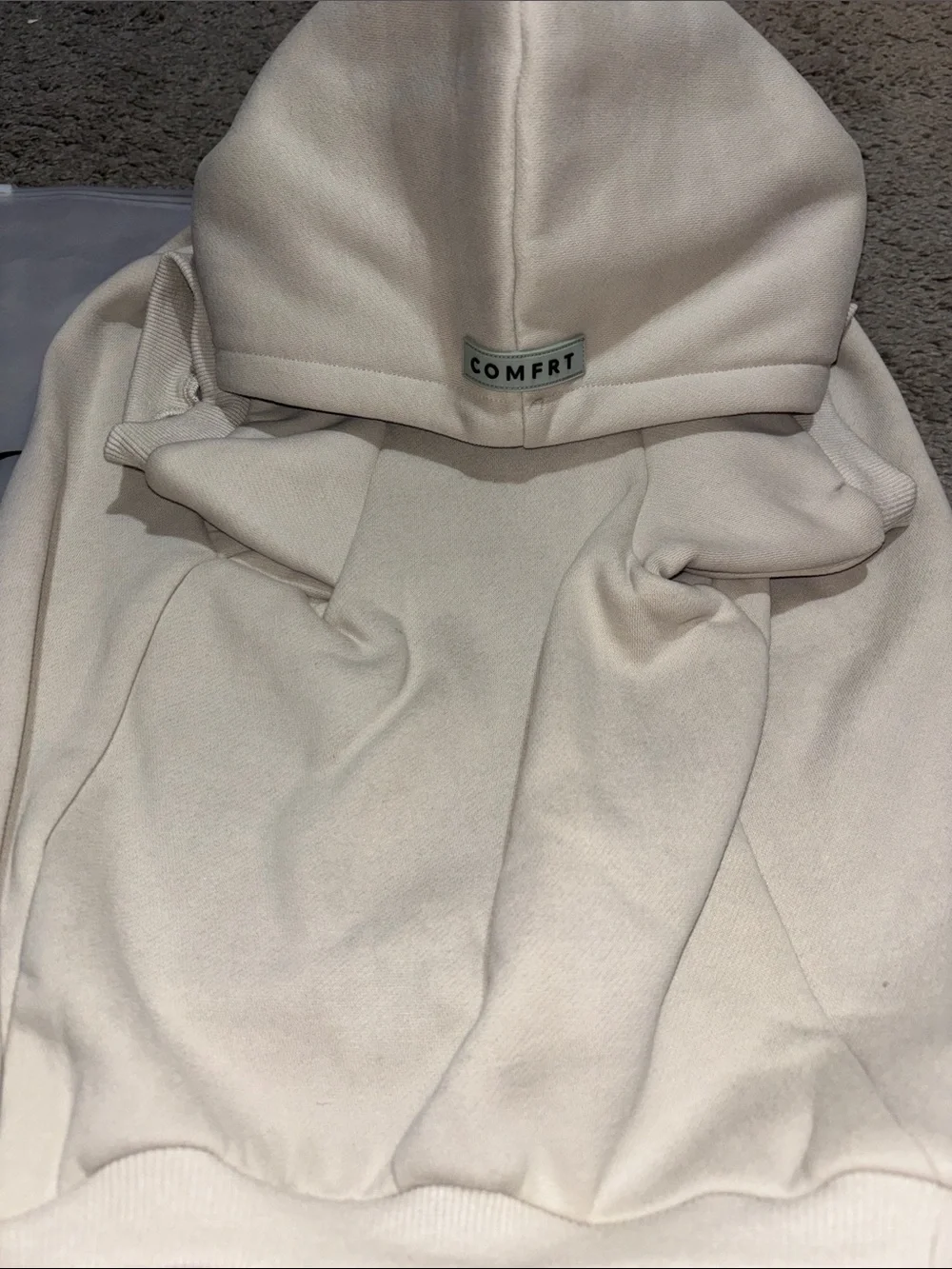 COMFRT Cream Dog Hoodie — Cozy Pet Sweatshirt